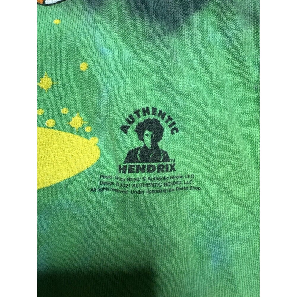 Jimi Hendrix Liquid Blue Shirt Mens XL Tie Dye Cotton Top Graphic Psychodelic - Picture 3 of 7